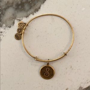 Alex and Ani “S” Charm Bangle